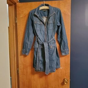 Long jean jacket